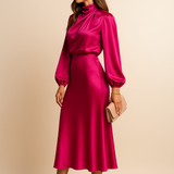 High Waist Midi Dress – Wedding Guest