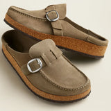 Suede Mules for Women – Comfortable and Modern Wide-Fit Comfort Design