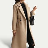 Sophisticated Wool Winter Coat | Belted Women's Outerwear