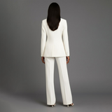 Chic Women's Suit Set – Tailored Long Blazer & Trousers for Formal Occasions