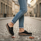 Suede Mules for Women – Comfortable and Modern Wide-Fit Comfort Design