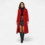 Women’s Long Double-Breasted Wool Coat