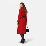 Women’s Long Double-Breasted Wool Coat