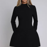 Women’s Slim Fit Mini Dress – Long Sleeve Party Style