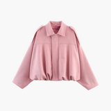 Elegant Suede Bomber Jacket | Women's Casual Chic Outerwear