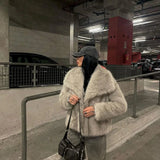 Luxe Faux Fur Coat | Women's Plush Oversized Winter Jacket