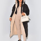 Reversible Winter Parka for Women – Dual-Face Hooded Coat