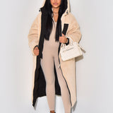 Reversible Winter Parka for Women – Dual-Face Hooded Coat