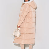 Reversible Winter Parka for Women – Dual-Face Hooded Coat