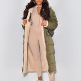 Reversible Winter Parka for Women – Dual-Face Hooded Coat
