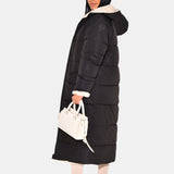 Reversible Winter Parka for Women – Dual-Face Hooded Coat