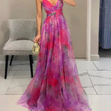 Lightweight Floral Maxi Dress for Women
