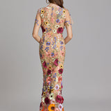 Sleeveless Floral Maxi Dress for Women – Elegant Evening Wear