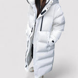 Women's Long Waterproof Puffer Jacket | Warm Winter Parka