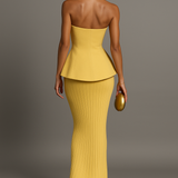 Elegant Strapless Maxi Dress