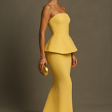 Elegant Strapless Maxi Dress