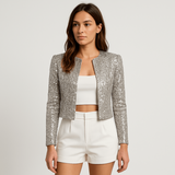 Sequin Evening Jacket for Women – Short Evening Party Style