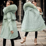 Waterproof Winter Coat with Faux Fur Collar and Belt