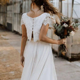 Women's Wedding Gown – Elegant Lace-Top Bridal Dress