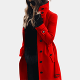 Elegant Warm Trench Coat | Women's Waterproof Winter Wear