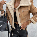 Women’s Elegant Black Jacket with Button Front