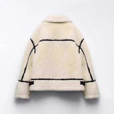 Women’s Fleece Zip Jacket with Contrast Seams