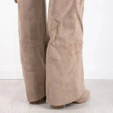 Sleek Leather Knee-High Boots with Pointed Toe & Side Zip