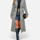 Women’s Long Double-Breasted Wool Coat