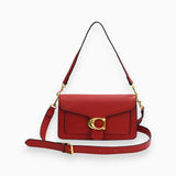 Structured Shoulder Bag with Gold Hardware