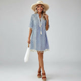 Women’s Patterned Mini Dress Perfect for Summer Day Dress