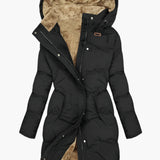 Women’s Elegant Winter Quilted Hooded Coat