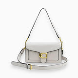Structured Shoulder Bag with Gold Hardware