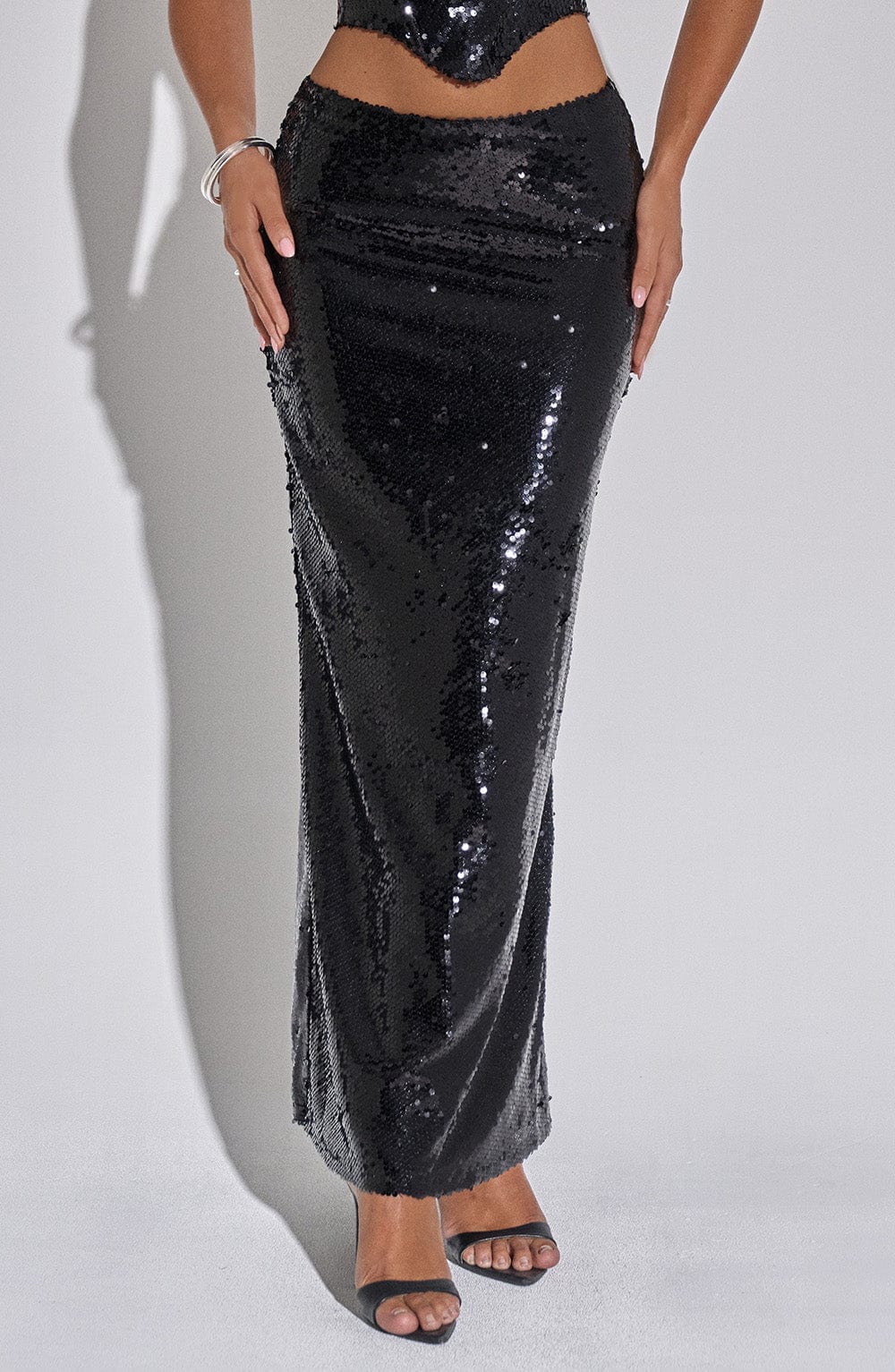 BELLAMY MAXI SKIRT - BLACK