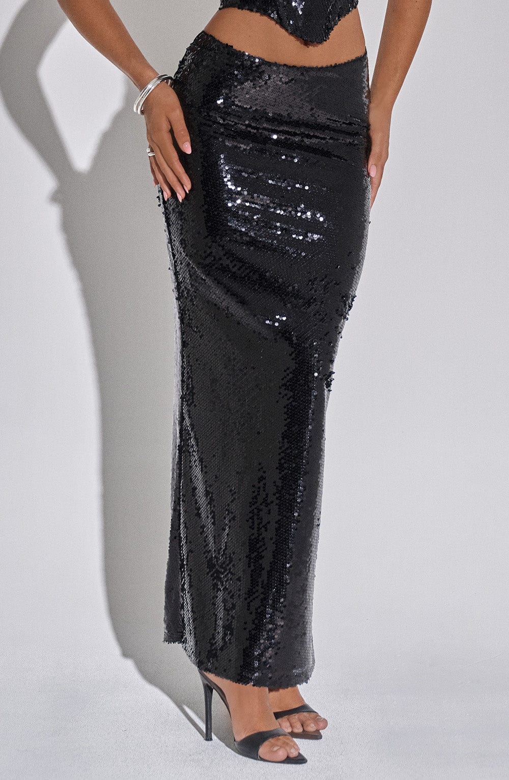 BELLAMY MAXI SKIRT - BLACK