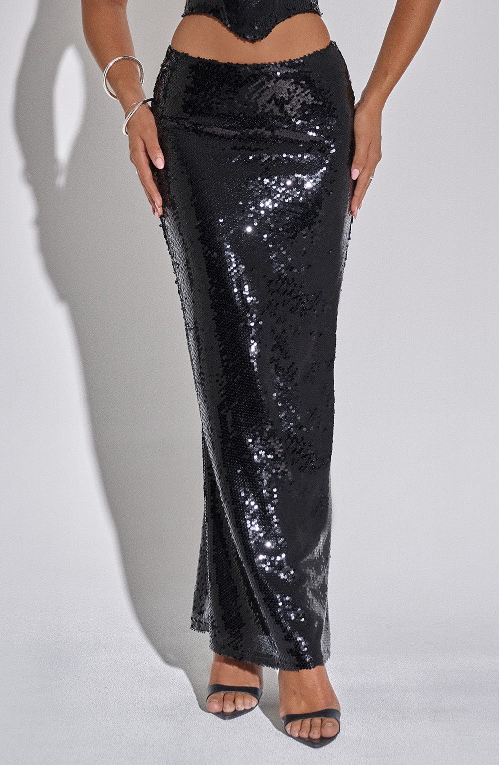 BELLAMY MAXI SKIRT - BLACK