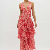 Tiered Ruffle Maxi Dress
