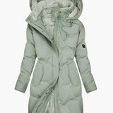 Women’s Elegant Winter Quilted Hooded Coat