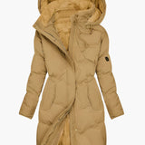 Women’s Elegant Winter Quilted Hooded Coat